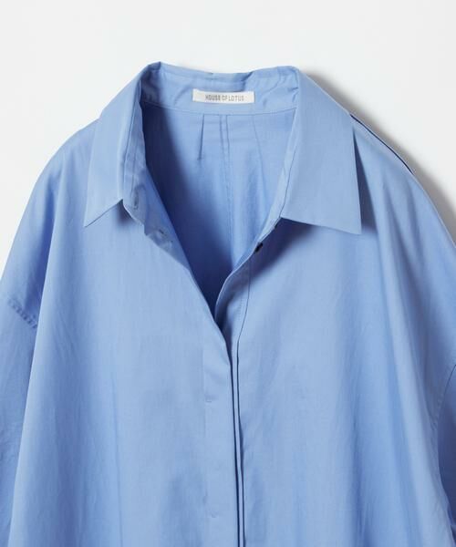 HOUSE OF LOTUS / ハウス オブ ロータス ワンピース | コットンサテンシャツワンピース | 詳細14