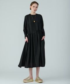ハウスオブロータス花柄 ゆったり ボタン ワンピース レディース size M HOUSE OF LOTUS｜ハウスオブロータスのワンピース（花柄