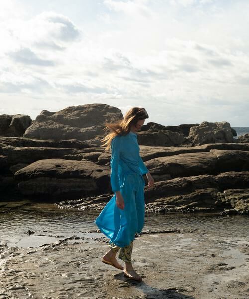 HOUSE OF LOTUS / ハウス オブ ロータス ワンピース | シルクハブタエアシンメトリーワンピース | 詳細10