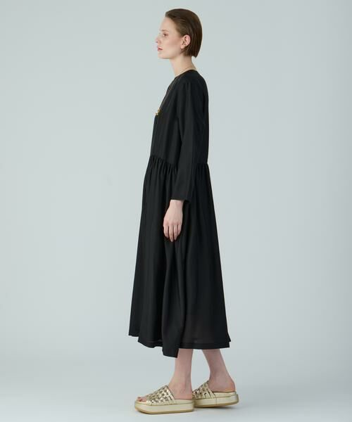 シルクワンピース ふわふわ バイオシルクフロントジッピワンピース – plusotoha