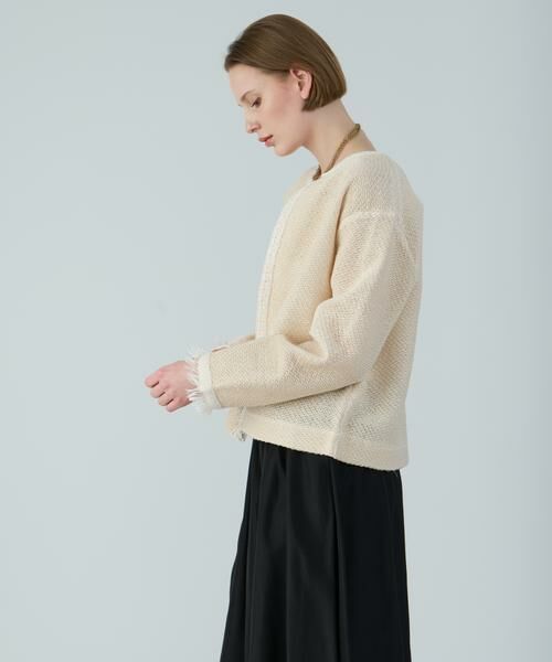 HOUSE OF LOTUS / ハウス オブ ロータス ノーカラージャケット | ツイードジャカードジャケット | 詳細2