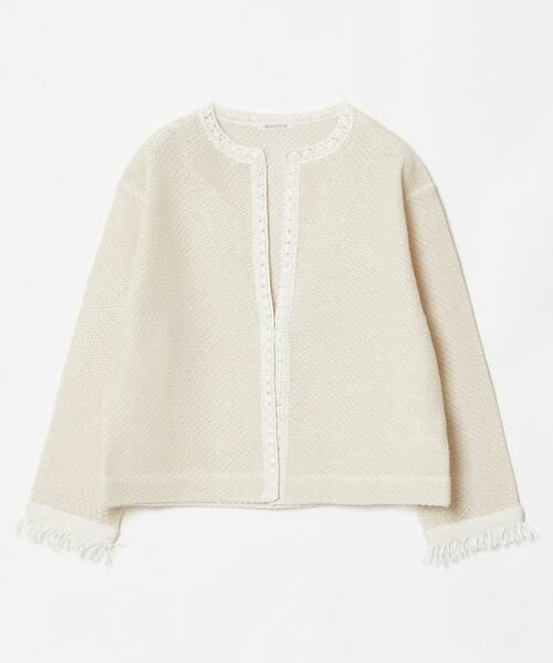 HOUSE OF LOTUS / ハウス オブ ロータス ノーカラージャケット | ツイードジャカードジャケット | 詳細21