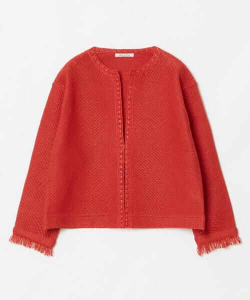 HOUSE OF LOTUS / ハウス オブ ロータス ノーカラージャケット | ツイードジャカードジャケット | 詳細22