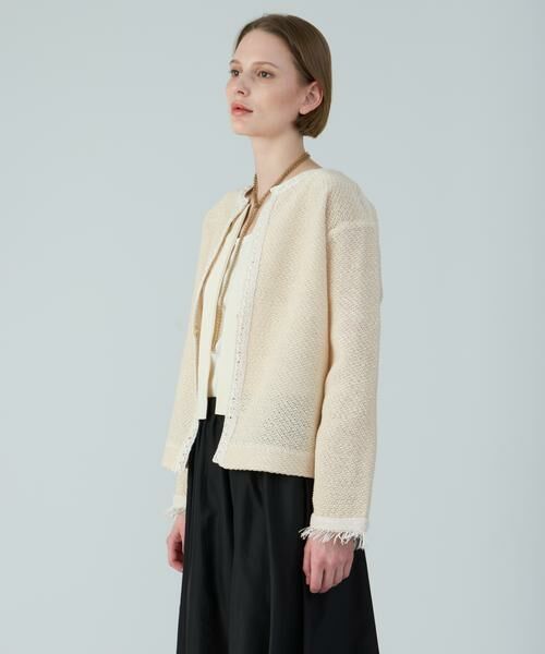 HOUSE OF LOTUS / ハウス オブ ロータス ノーカラージャケット | ツイードジャカードジャケット | 詳細3