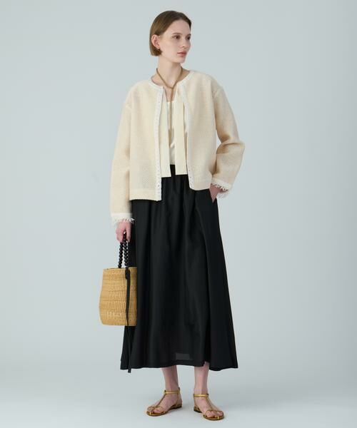 HOUSE OF LOTUS / ハウス オブ ロータス ノーカラージャケット | ツイードジャカードジャケット | 詳細5