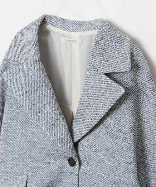 HOUSE OF LOTUS / ハウス オブ ロータス その他アウター | ミックスツイードケープライクコート | 詳細8