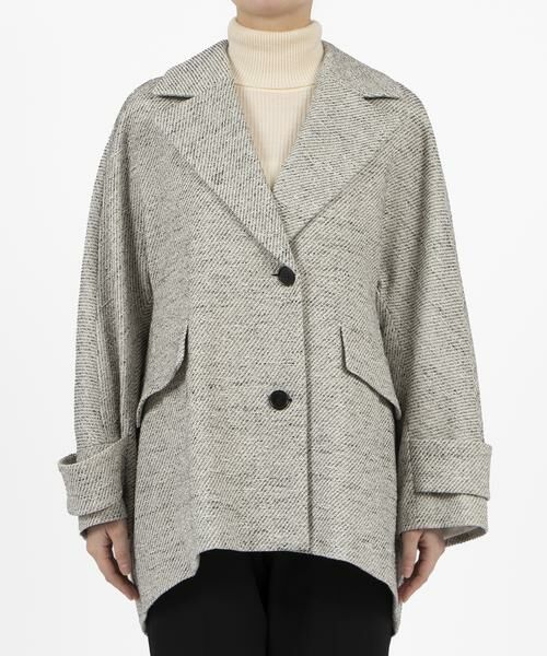 HOUSE OF LOTUS / ハウス オブ ロータス その他アウター | ミックスツイードケープライクコート | 詳細15