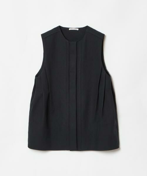 HOUSE OF LOTUS / ハウス オブ ロータス ベスト | コットンダブルクロスサイドタックジレ | 詳細2