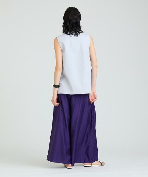 HOUSE OF LOTUS / ハウス オブ ロータス ベスト | コットンダブルクロスサイドタックジレ | 詳細9