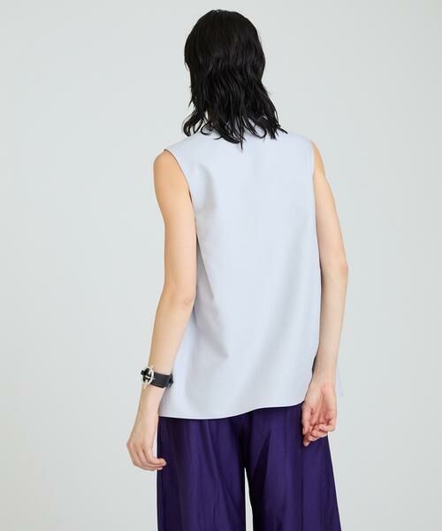 HOUSE OF LOTUS / ハウス オブ ロータス ベスト | コットンダブルクロスサイドタックジレ | 詳細11