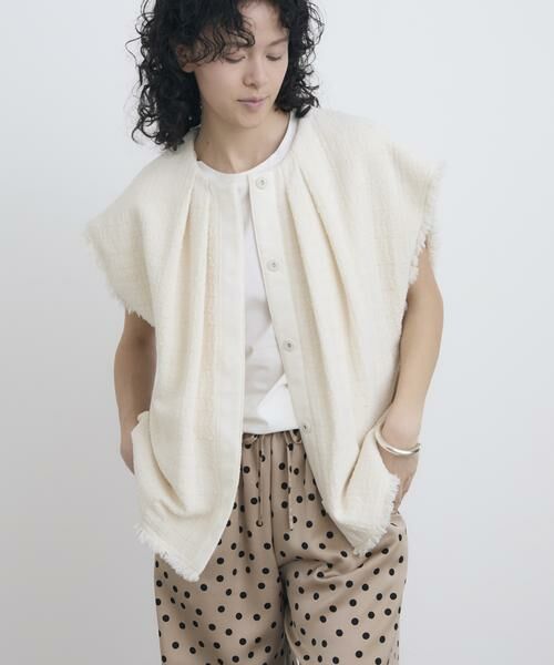 HOUSE OF LOTUS / ハウス オブ ロータス ベスト | スラブツイードジレ | 詳細2