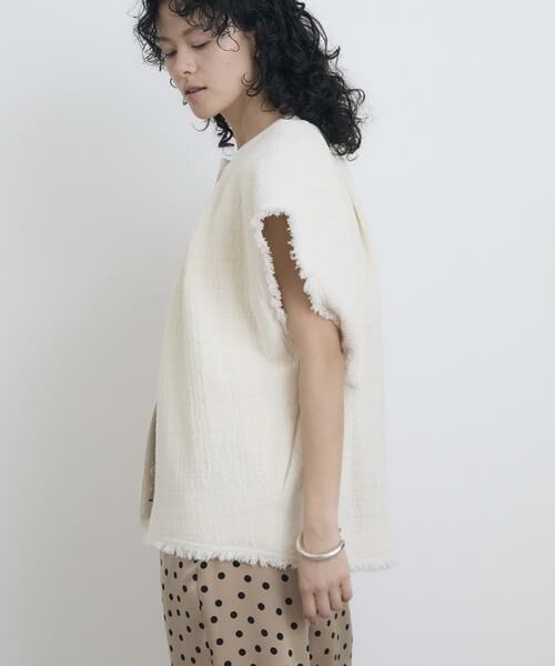 HOUSE OF LOTUS / ハウス オブ ロータス ベスト | スラブツイードジレ | 詳細3