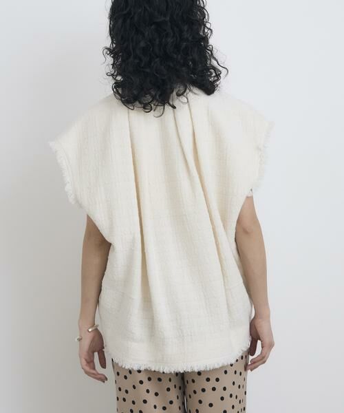 HOUSE OF LOTUS / ハウス オブ ロータス ベスト | スラブツイードジレ | 詳細4