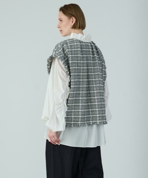 HOUSE OF LOTUS / ハウス オブ ロータス ベスト | スラブツイードジレ | 詳細6