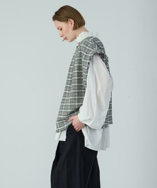 HOUSE OF LOTUS / ハウス オブ ロータス ベスト | スラブツイードジレ | 詳細7