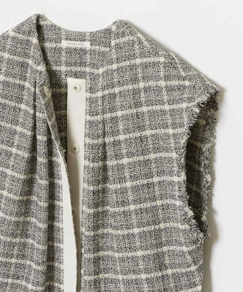 HOUSE OF LOTUS / ハウス オブ ロータス ベスト | スラブツイードジレ | 詳細9