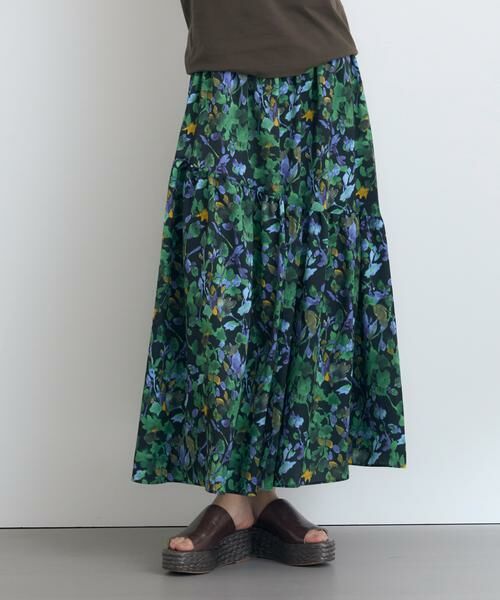 HOUSE OF LOTUS/ハウス オブ ロータス ボタニカルハンマーサテンスカート ブラック 2 HOUSE OF LOTUS/ハウス オブ ロータス ボタニカルハンマーサテンスカート ブラック 2