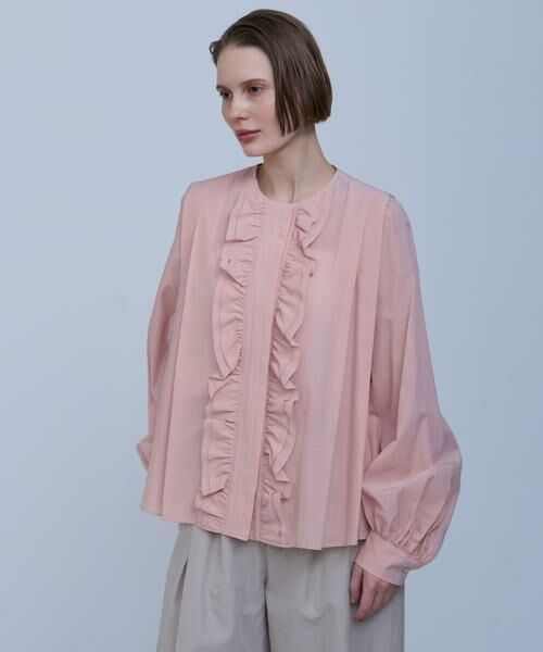 HOUSE OF LOTUS/ハウス オブ ロータス キュプラブロードティアードフリルブラウス ライトピンク 2 HOUSE OF LOTUS/ハウス オブ ロータス キュプラブロードティアードフリルブラウス ライトピンク 2