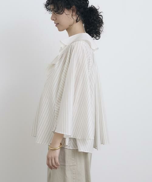 HOUSE OF LOTUS / ハウス オブ ロータス シャツ・ブラウス | シャイニーストライプラッフルブラウス | 詳細2