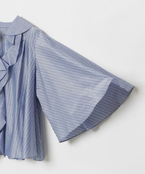 HOUSE OF LOTUS / ハウス オブ ロータス シャツ・ブラウス | シャイニーストライプラッフルブラウス | 詳細12