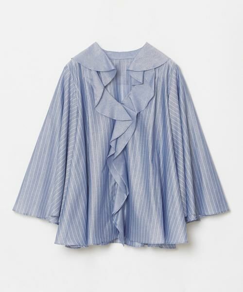 HOUSE OF LOTUS / ハウス オブ ロータス シャツ・ブラウス | シャイニーストライプラッフルブラウス | 詳細16