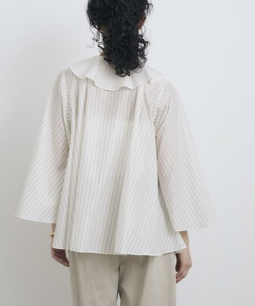 HOUSE OF LOTUS / ハウス オブ ロータス シャツ・ブラウス | シャイニーストライプラッフルブラウス | 詳細3