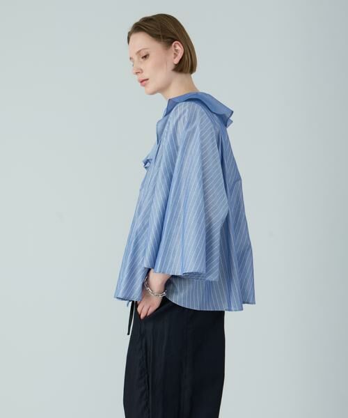 HOUSE OF LOTUS / ハウス オブ ロータス シャツ・ブラウス | シャイニーストライプラッフルブラウス | 詳細8