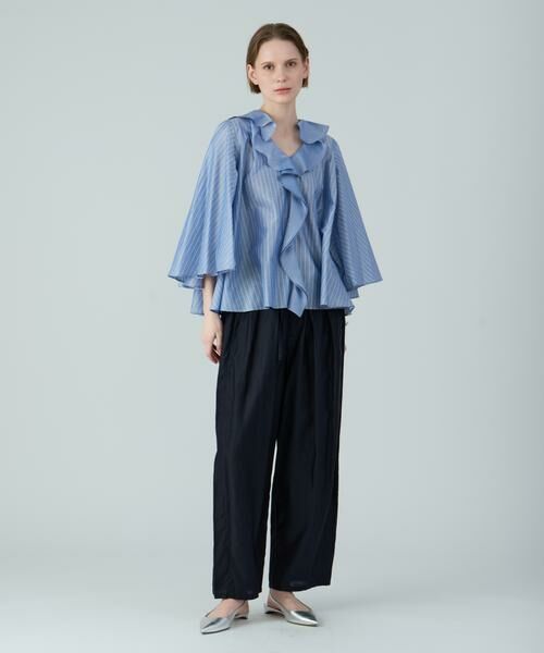 HOUSE OF LOTUS / ハウス オブ ロータス シャツ・ブラウス | シャイニーストライプラッフルブラウス | 詳細10