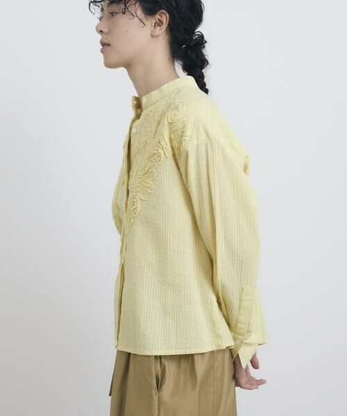 Batsheva エンブロイダリー シャツ 水色 ブルー Liberty Print Shirt