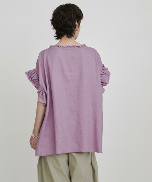 HOUSE OF LOTUS / ハウス オブ ロータス シャツ・ブラウス | リネンフリルブラウス | 詳細15