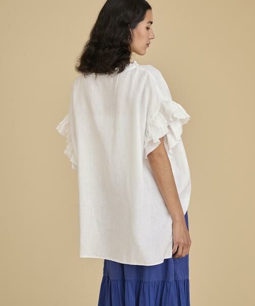 HOUSE OF LOTUS / ハウス オブ ロータス シャツ・ブラウス | リネンフリルブラウス | 詳細4