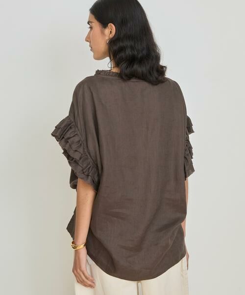 HOUSE OF LOTUS / ハウス オブ ロータス シャツ・ブラウス | リネンフリルブラウス | 詳細24