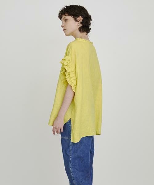 HOUSE OF LOTUS / ハウス オブ ロータス シャツ・ブラウス | リネンフリルブラウス | 詳細6
