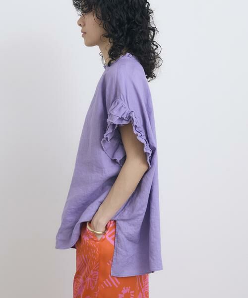 HOUSE OF LOTUS / ハウス オブ ロータス シャツ・ブラウス | リネンフリルブラウス | 詳細9