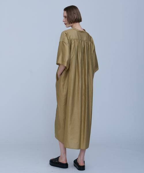 HOUSE OF LOTUS / ハウス オブ ロータス ワンピース | ライトモールスキンバレルタックワンピース | 詳細3