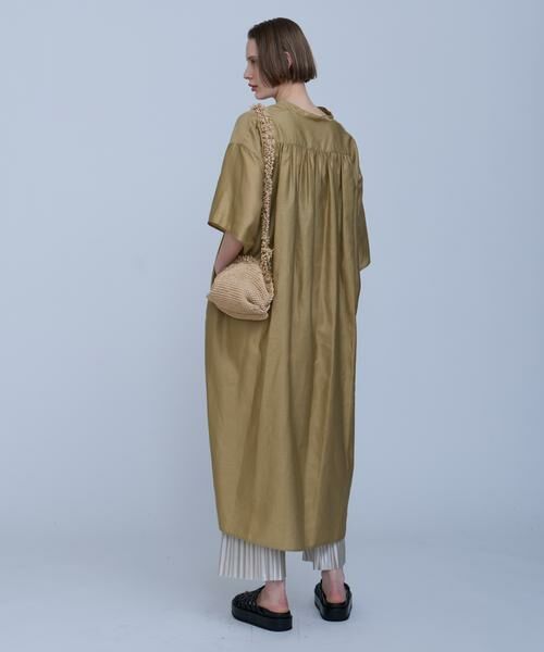 HOUSE OF LOTUS / ハウス オブ ロータス ワンピース | ライトモールスキンバレルタックワンピース | 詳細6
