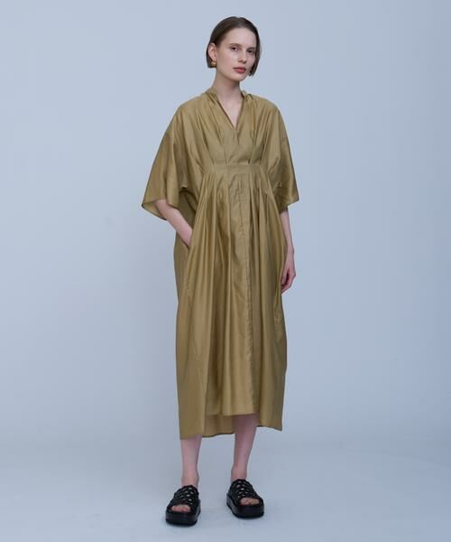 HOUSE OF LOTUS/ハウス オブ ロータス ライトモールスキンバレルタックワンピース ベージュ 2 HOUSE OF LOTUS/ハウス オブ ロータス ライトモールスキンバレルタックワンピース ベージュ 2