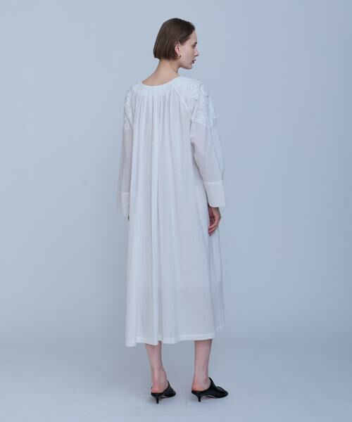 HOUSE OF LOTUS / ハウス オブ ロータス ワンピース | エンブロイダリーサッカーワンピース | 詳細2