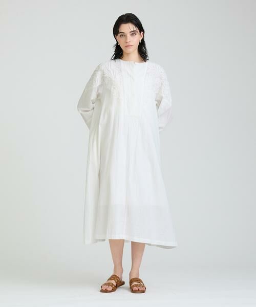 HOUSE OF LOTUS / ハウス オブ ロータス ワンピース | エンブロイダリーサッカーワンピース | 詳細4