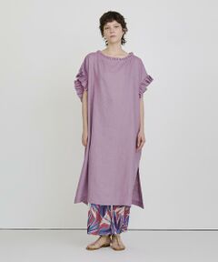 ハウスオブロータス house of lotusロングワンピース 袖シャツピンク HOUSE OF LOTUS(ハウス オブ ロータス)｜ランダムドット