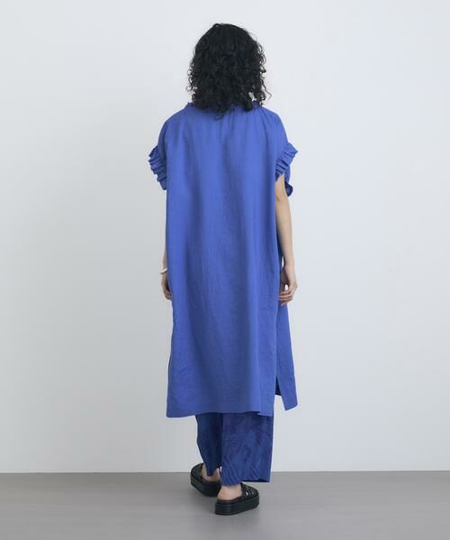 HOUSE OF LOTUS リネン フリル袖 ワンピース　ライトピンク リネンフリルワンピース ｜ハウス オブ ロータス＜HOUSE OF
