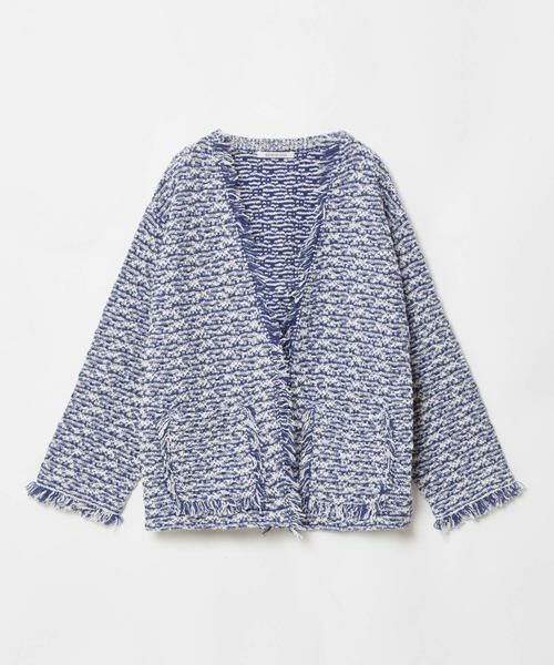 HOUSE OF LOTUS / ハウス オブ ロータス カーディガン・ボレロ | ミックスツイードノーカラーカーディガン | 詳細2