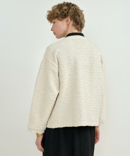 HOUSE OF LOTUS / ハウス オブ ロータス カーディガン・ボレロ | ミックスツイードノーカラーカーディガン | 詳細4