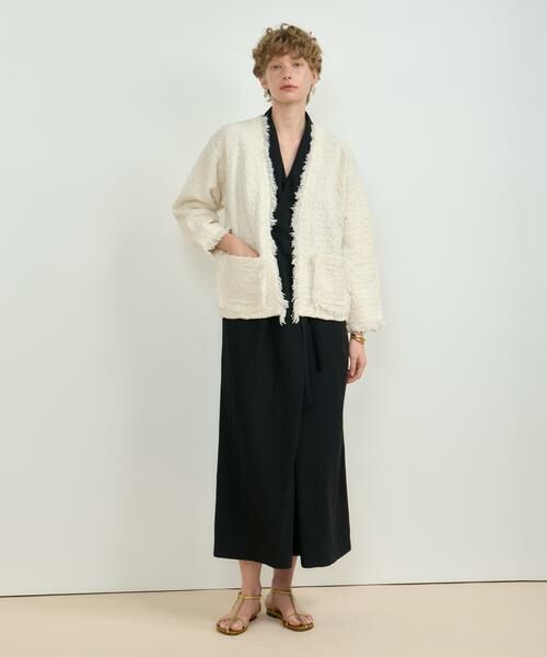 HOUSE OF LOTUS / ハウス オブ ロータス カーディガン・ボレロ | ミックスツイードノーカラーカーディガン | 詳細5