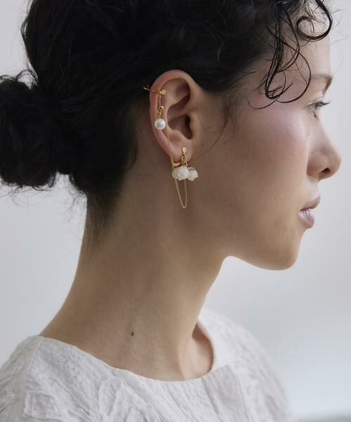 HOUSE OF LOTUS / ハウス オブ ロータス ピアス・イヤリング | PEARL suzuran チェーンイヤカフ | 詳細1