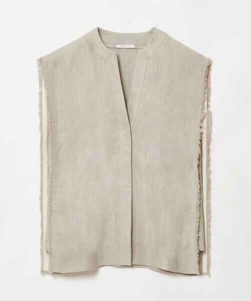 HOUSE OF LOTUS / ハウス オブ ロータス ベスト | リネンオックスフリンジジレ | 詳細1