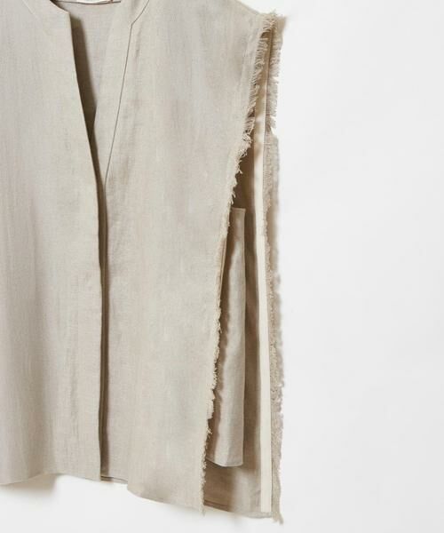 HOUSE OF LOTUS / ハウス オブ ロータス ベスト | リネンオックスフリンジジレ | 詳細10