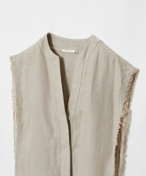 HOUSE OF LOTUS / ハウス オブ ロータス ベスト | リネンオックスフリンジジレ | 詳細8