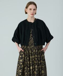 HOUSE OF LOTUS / ハウス オブ ロータス その他アウター | コットンリネンブレンドクロップドジャケット