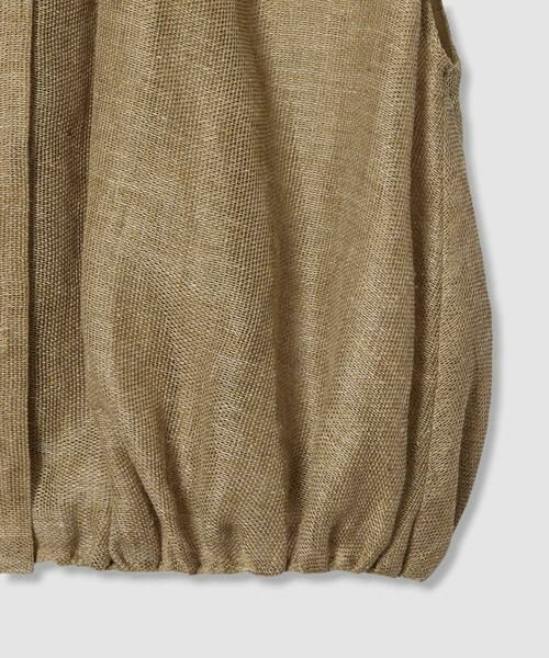 HOUSE OF LOTUS / ハウス オブ ロータス ベスト | リネンカラミギャザージレ | 詳細10